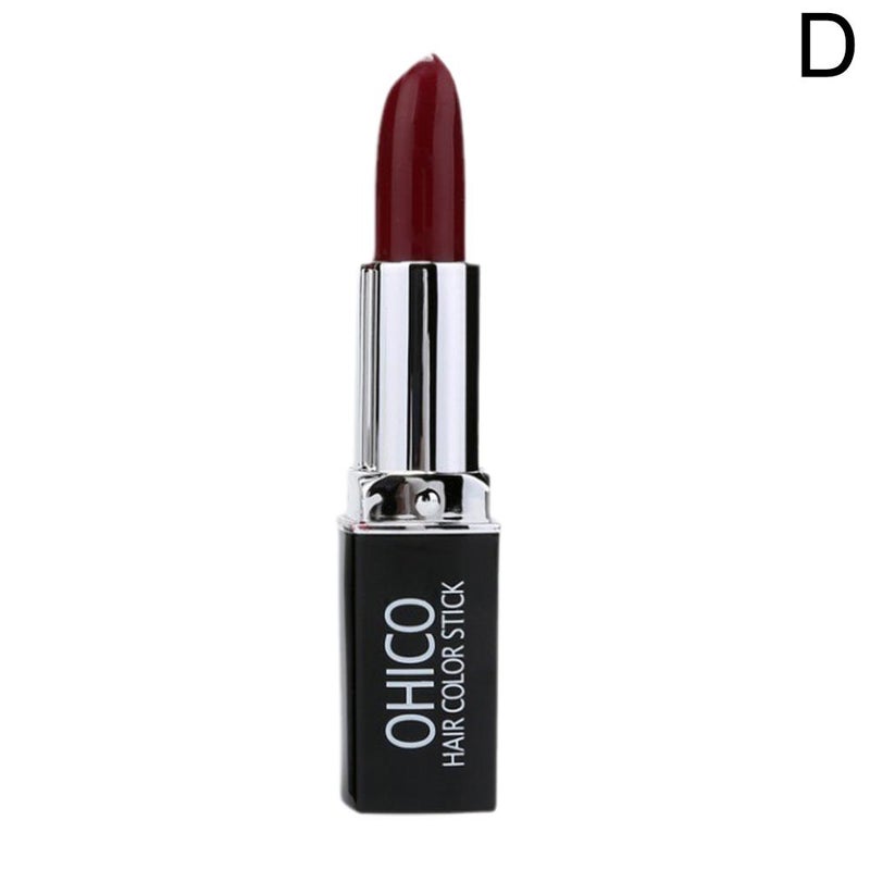 Temporary hair dye pen to cover gray hair; lipstick-style hair dye for temporary use.